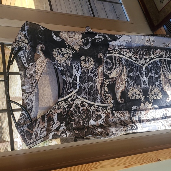 Vine Street Sleeveless Collared Multicolored Sz. XL Dress Or Tunic - Picture 2 of 7